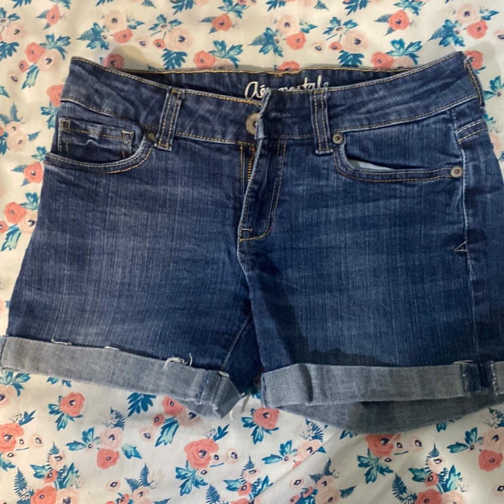 Denim shorts